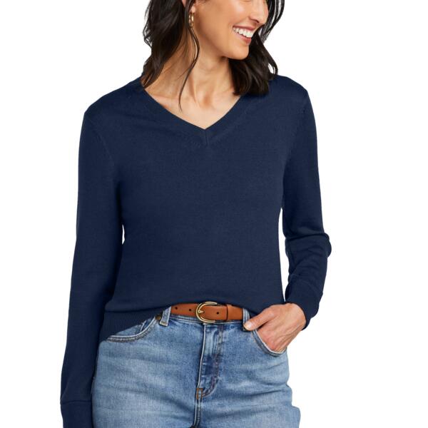 Women's Washable Merino V Neck Sweater Thumbnail
