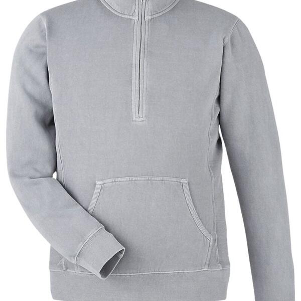 Unisex Pigment-Dyed Fleece Quarter-Zip Pullover Thumbnail