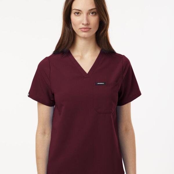 Women's Rhena Essential 1-Pocket Scrub V-Neck Top Thumbnail