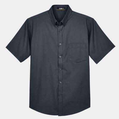 Men's Optimum Short Sleeve Twill Dress Shirt Thumbnail