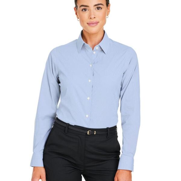 Women's CrownLux Performance® Microstripe Dress Shirt Thumbnail