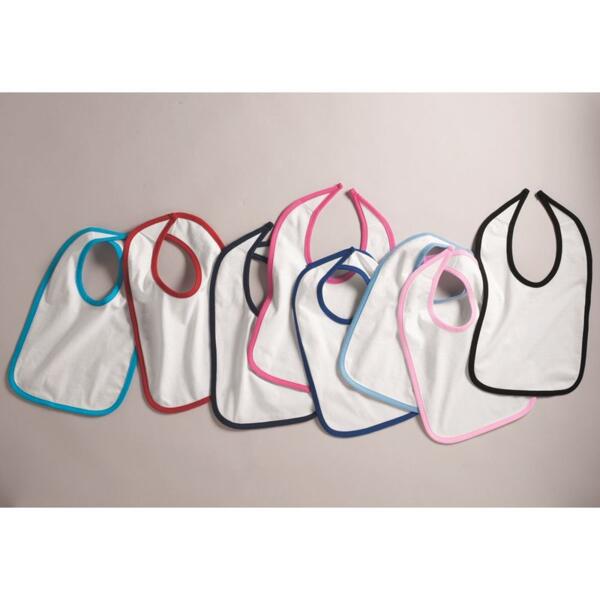 Infant Contrast Trim Premium Jersey Bib Thumbnail