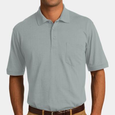 Core Blend Jersey Knit Pocket Polo Thumbnail