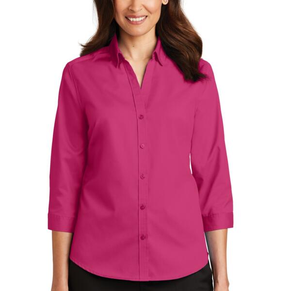 Women's 3/4 Sleeve SuperPro Twill Shirt Thumbnail