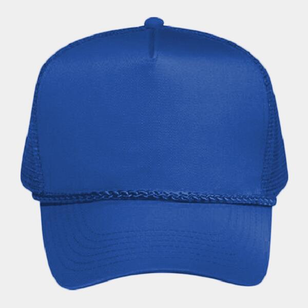 OTTO CAP 5 Panel Mid Profile Mesh Back Trucker Hat Thumbnail