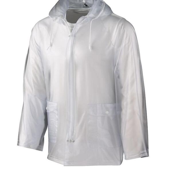 Men's Clear Hooded Rain Jacket Thumbnail