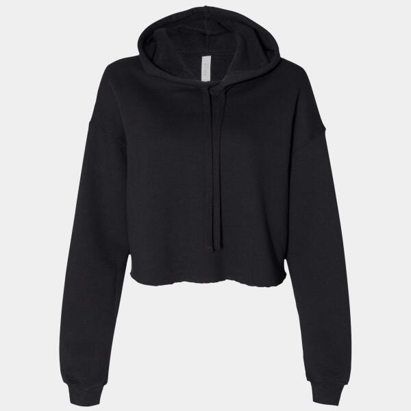 Women's Crop Fleece Hoodie Sweatshirt Thumbnail