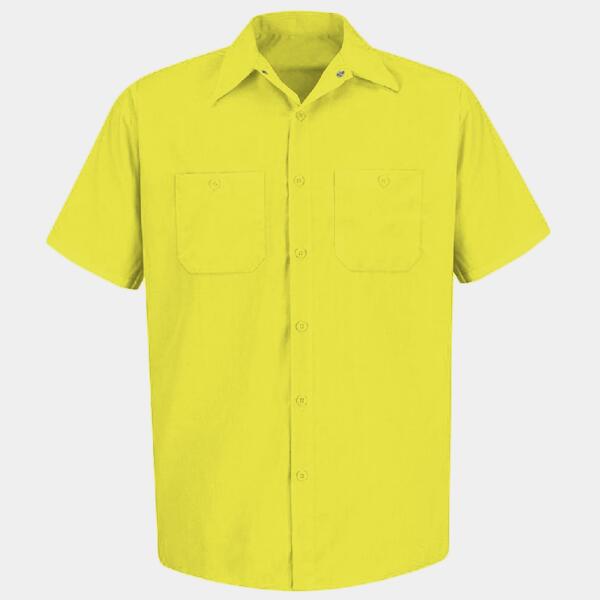 Men's Tall Enhanced Visibility Short Sleeve Work Shirt Thumbnail