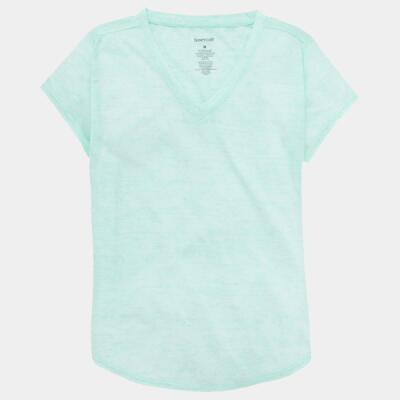 Girls' Snow Heather V-Neck T-Shirt Thumbnail