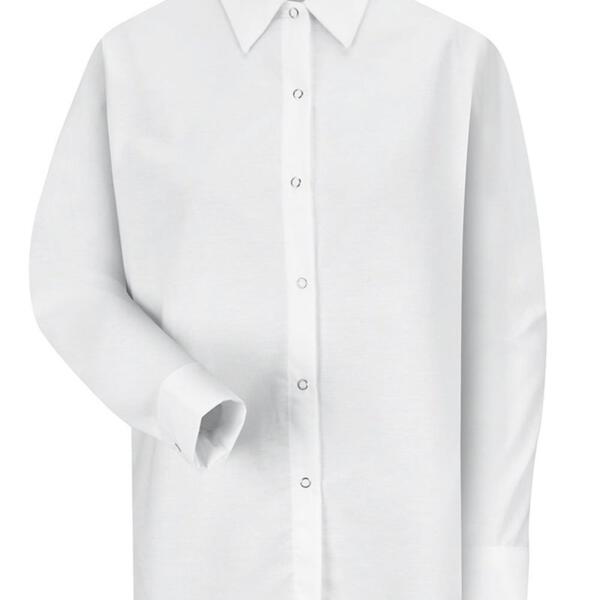 Women's Long Sleeve Specialized Pocketless Poplin Work Shirt Thumbnail