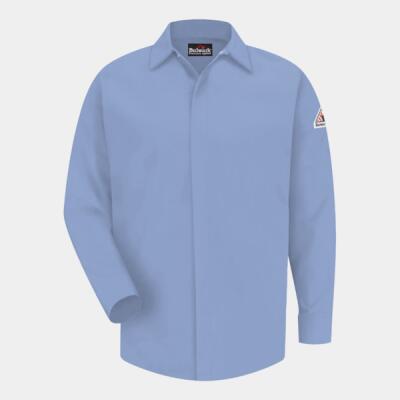 Men's Tall Concealed-Gripper Pocketless Work Shirt Thumbnail