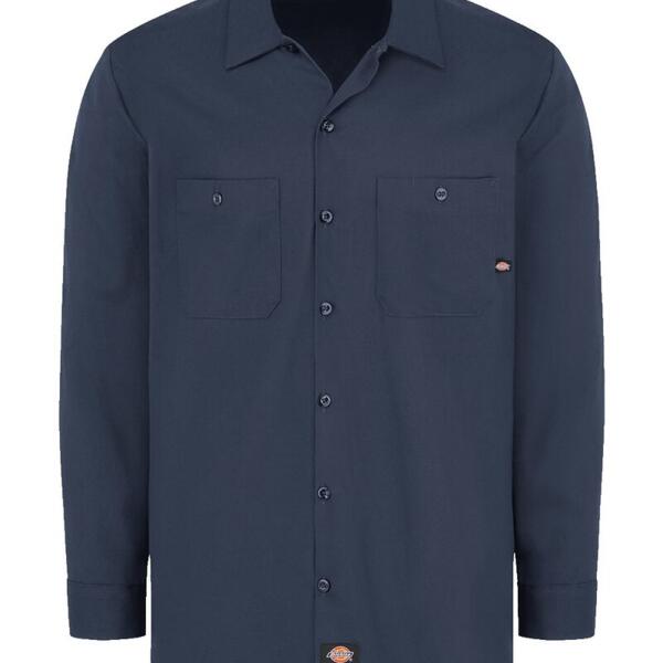 Men's Tall Industrial Cotton Long Sleeve Work Shirt Thumbnail