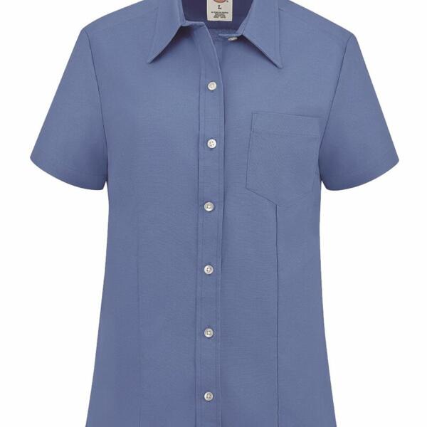 Women's Short Sleeve Stretch Oxford Shirt Thumbnail