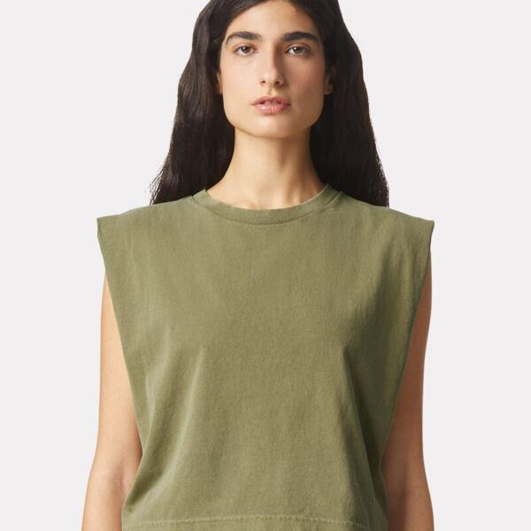 Garment-Dyed Women's Heavyweight Muscle Tee Thumbnail